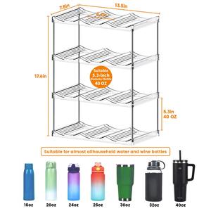 Étagère à chaussures de cuisine moderne à quatre niveaux, transparente, amovible, pliable, écologique, avec <span class=keywords><strong>rangement</strong></span> empilable - Product Image 4