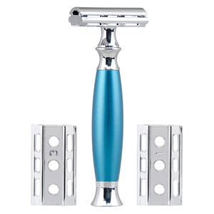 Rasoio di Sicurezza Regolabile di Precisione Manuale <span class=keywords><strong>ZY</strong></span> da Uomo con Manico Ponderato, Adatto a Lamette a Doppio Filo, Stile a Lama Singola - Product Image 2