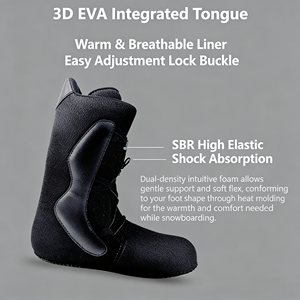 Raquetas de Nieve con Hebillas Automáticas, Suela Ligera de TPR, Agarre Antideslizante, Completamente Impermeables, Botas de Invierno Ecológicas para Hombre - Product Image 2