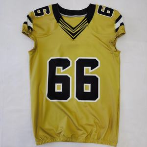 ออกแบบชุดยูนิฟอร์มอเมริกันฟุตบอลของคุณเอง รุ่นล่าสุด ระบายอากาศได้ดี แห้งเร็ว แบบซับลิเมชั่น ตัดเย็บด้วยผ้าทวิลล์ - Product Image 3