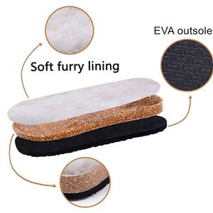 Фабричный экспорт, замшевая верхняя и пушистая подкладка, обувь для мужчин и женщин, домашние и уличные Повседневные тапочки - Product Image 5