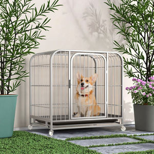 Design personalizzato casa per animali domestici gabbie in metallo arte Husky temporaneo box grande gatto cuccia all'aperto con doppie porte per cani - Product Image 5