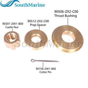 Motor fueraborda 90506-ZX2-C00 Arandela, 90512-ZX2-C00 Espaciador, 90301-ZW1-B00 Tuerca de <span class=keywords><strong>Castillo</strong></span> para Honda 115HP-250HP Kit de hardware de hélice - Product Image 5