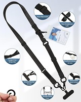 Cordon de sécurité universel antivol, durable, coloré et réglable pour téléphone portable, à porter en bandoulière, autour du cou ou au poignet, avec attache pour iPhone et Android, idéal pour les voyages