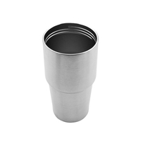 Gobelets isothermes personnalisés avec logo, double paroi sous vide, 20 oz, pour café, vin, bière, en acier inoxydable