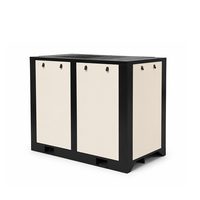 Compresseur d'air industriel rotatif à vis portable 7,5 kW 11 kW 15 kW 22 kW 37 kW 55 kW 75 kW, refroidi par air, lubrifié, alimenté en courant alternatif, avec pompe et moteur