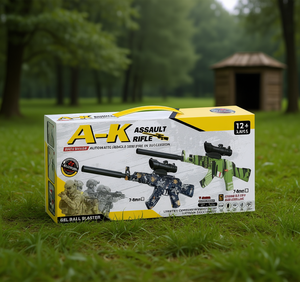 Fucile d'Assalto A-K 7-8mm Automatico con Palline di Gel per Bambini, Giocattolo da Allenamento in Materiale ABS, Confezione in Scatola Colorata - Product Image 2