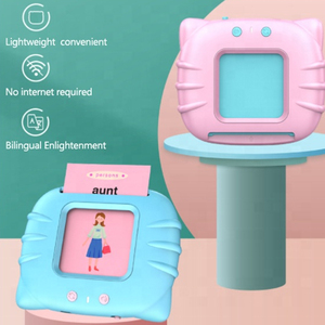 AiJH - Juguete Educativo con Voz en Inglés para Niños Pequeños, Aprendizaje Preescolar, Tarjetas de Aprendizaje de Voz en Inglés - Product Image 4