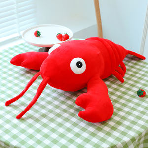 Großhandel <span class=keywords><strong>Custom</strong></span> Cute Plüsch Hummer Kuscheltier Spielzeug Pelz Hug gable Big Eyes <span class=keywords><strong>Red</strong></span> Lobster Soft Plüsch Spielzeug Dekor für Kinder Erwachsene - Product Image 2