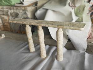 SH STONE Breccia Adonisベージュ大理石コンソールテーブルモダンな室内装飾デザイン新しいKunis Brecciaエントリー廊下家具ヴィラ用 - Product Image 3