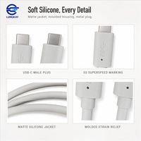 Câble USB-C en silicone LUNGKAY 5 Gbps 60 W OD 5,0 mm 22 AWG 30 AWG Cuivre étamé OEM ODM Personnalisé