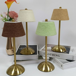 <span class=keywords><strong>Lampe</strong></span> <span class=keywords><strong>de</strong></span> <span class=keywords><strong>chevet</strong></span> moderne en <span class=keywords><strong>corde</strong></span> <span class=keywords><strong>de</strong></span> papier tressée, rechargeable par USB, à commande tactile, pour décoration d'intérieur et <span class=keywords><strong>de</strong></span> mariage, ambiance minimaliste 2026 - Product Image 2