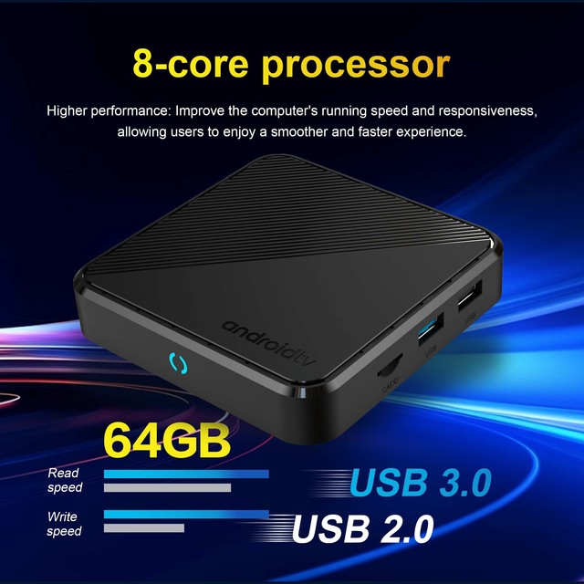 4G 64G Octa Core Smart IPTV BOX Android 14 Allwinner H728 Strong Ethernet 1000M Wifi 6 Support 8K HD TV Set Top Media Player OEM