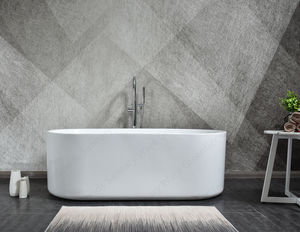 حوض استحمام CE The US UK ، أسترالي ، غلاكسي, حوض استحمام ، 59 بوصة ، حوض نقع أكريليك أبيض مستقل - Product Image 3