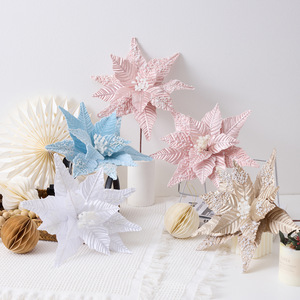 Décorations <span class=keywords><strong>de</strong></span> Noël en tissu imitation perle rose vif et blanc haut <span class=keywords><strong>de</strong></span> gamme, accessoires pour arbre <span class=keywords><strong>de</strong></span> Noël, décorations <span class=keywords><strong>de</strong></span> fête pour les 14 ans et plus - Product Image 2