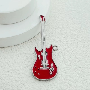 Llavero con Símbolo de Música Rock, Creativo Colgante para Mochila en Negro y Rojo para Entusiastas de la Música, Gran Venta - Product Image 4