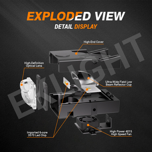 Proyector LED de Alta Potencia de 120W, Luz Antiniebla para Autos y Motocicletas, Nuevo Foco de Color 6000k, Lámpara Antiniebla para Camiones - Product Image 2