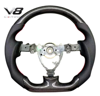 Volante de Fibra de Carbono Real V8carbon para Uplander, Accesorios Interiores para Automóviles, Piezas de Auto Modificadas, Estilo de Carreras, Personalizado