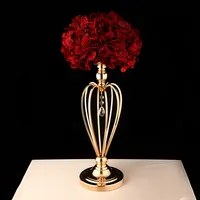 Высококачественный роскошный высокий Свадебный канделябр, украшение стола с цветочной подставкой