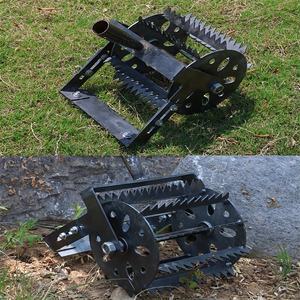 Handgeführtes Jätgerät auf Rädern, Manganstahl, gezahntes Rad mit breiter Klinge für Garten, Einfahrt und Gehweg zum Jäten - Product Image 3