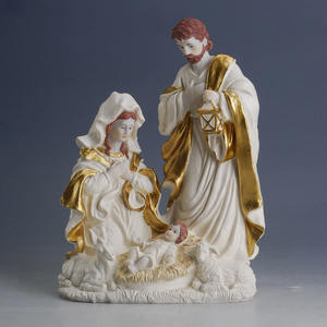 Artesanía de resina de moda creativa, Notre pesebre de Dame, estatua de María, <span class=keywords><strong>serie</strong></span> religiosa Popular, escultura de decoración del hogar - Product Image 1