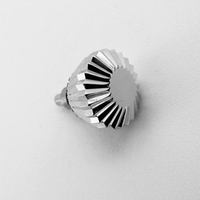 Slonton montre personnalisée en acier inoxydable 316L pièces de couronne de montre à vis de style diamant pour SKX 007