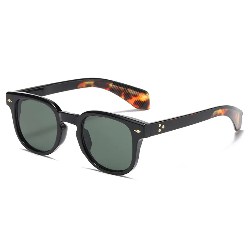 18181 Fashion Men Punk Round Sunglasses Retro Brand Designer Rivet Sun Glasses Women