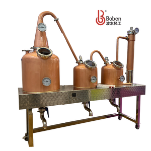 Boben 100L Home Copper Still Rum Sistemas de doble retorta Alambiques <span class=keywords><strong>y</strong></span> alambiques Thumper Pot para producir Ron - Product Image 6