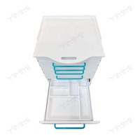 Yimmi Armoire dentaire atmosphérique simple 6 tiroirs Meubles mobiles Armoire latérale d'hôpital multifonctionnelle en acier inoxydable