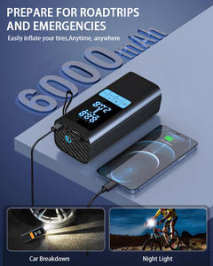צמיגים דיגיטליים נייד צמיגים חשמלי משאבת אוויר מדחס אוויר עבור אופניים לרכב צמיגים מתנפחים משאבת מתנפחים - Product Image 3