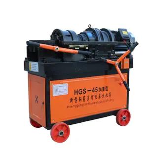 HGS-40 Steel bar small threading machine rolling machine for construction sites electric rolling threading machine
