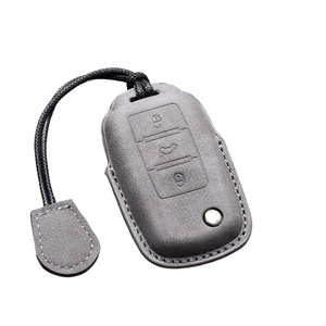 Funda de Cuero para Llaves de Coche, Llavero para VW Volkswagen Golf 7 MK7 Tiguan MK2 para Ateca Leon <span class=keywords><strong>FR</strong></span> <span class=keywords><strong>Ibiza</strong></span> Skoda Octavia Kodiaq - Product Image 2