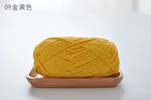 Terbaik chunky katun asli nilon berongga tabung inti benang 50g nilon Crochet inti benang pintal untuk merajut tas selimut