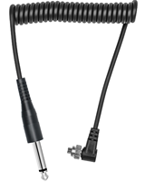 Cable de sincronización de PC a PC personalizado de 2,5 mm, 3,5 mm y 6,35 mm, TPE macho-macho, en espiral, con bloqueo de tornillo para flash de cámara DSLR