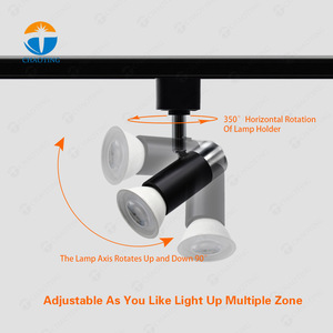 Projecteurs LED <span class=keywords><strong>sur</strong></span> <span class=keywords><strong>rail</strong></span> économiques et de qualité, luminaires linéaires commerciaux pour plafond, boîtiers de lampes spot LED GU10, luminaires <span class=keywords><strong>sur</strong></span> <span class=keywords><strong>rail</strong></span> - Product Image 4