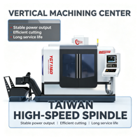 Centre d'usinage vertical CNC Wellon VMC1160, machine de fraisage d'acier de moyenne capacité pour l'usinage industriel des métaux, contrôleur CNC en option