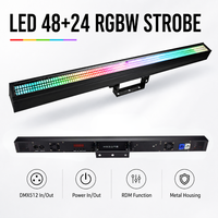 Barre de lumière LED à haute vitesse 1-30Hz 48+24 RGBW avec effets stroboscopiques et DMX512 pour scène, discothèque et DJ