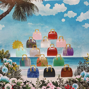 Novedad: Mini Bolso de Cristal Tallado con Piedras Preciosas, Collar con Forma de Bolsillo, Artesanía Curativa con Piedras Semipreciosas - Product Image 3