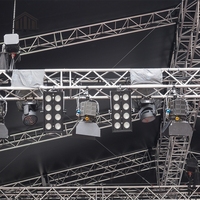 Vente de scène portable avec plate-forme de verre en bois ply installation facile pour concert événement extérieur