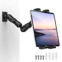 Support mural pliable pour tablette iPad, design à fixation par perçage, pour prise de vue aérienne et utilisation sur lit