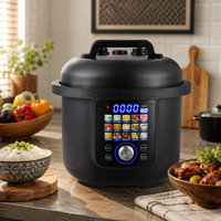 Olla a Presión Eléctrica Programable de 6L y 1000W, Olla Inteligente con Control de Presión, 15 Menús, Función Mantener Caliente, Fabricante OEM