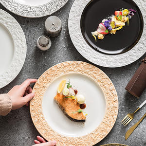 CHAODA Goldrim ensemble <span class=keywords><strong>de</strong></span> vaisselle en <span class=keywords><strong>porcelaine</strong></span> motif rond plaque <span class=keywords><strong>de</strong></span> Charge pour la décoration <span class=keywords><strong>de</strong></span> <span class=keywords><strong>Table</strong></span> cadeau donnant fait <span class=keywords><strong>de</strong></span> la céramique <span class=keywords><strong>de</strong></span> haute qualité - Product Image 4