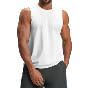 Chaleco Deportivo de Poliéster para <span class=keywords><strong>Hombre</strong></span>, Cuello Redondo, Ajustado, Secado Rápido, <span class=keywords><strong>Transpirable</strong></span>, para Running, Fitness y Entrenamiento, Sin Mangas - Product Image 5