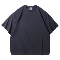 T-shirt Minimaliste Couleur Unie Haut de Gamme Col Rond Manches Courtes Respirant Léger Quotidien Basique
