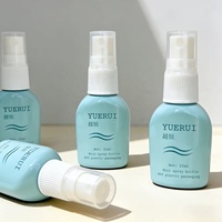 Flacon pulvérisateur plat vide de 20 ml en PET, format voyage, pour brume faciale, écran solaire, désinfectant pour les mains, déodorant corporel, rafraîchisseur buccal – Emballage