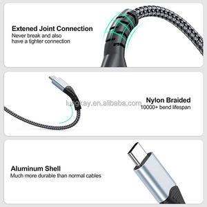 Cables de Datos LUNG KAY Personalizados de 1M OTG 3A, Tipo-C a Micro USB, Carga Rápida con Material de Blindaje de Lámina para Teléfonos Móviles Android - Product Image 2