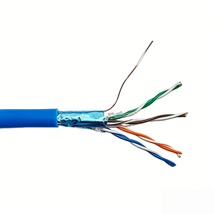 Câble réseau extérieur avec messagerie F/UTP Cat5e pour vente en gros, câble LAN FTP Cat5E 4 paires en acier 24AWG Ethernet - Product Image 3