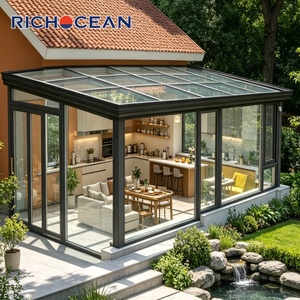 RICHOCEAN - <span class=keywords><strong>Sol</strong></span>árium de Aluminio Personalizado para Exteriores, Moderno, Impermeable, para Jardín - Product Image 1