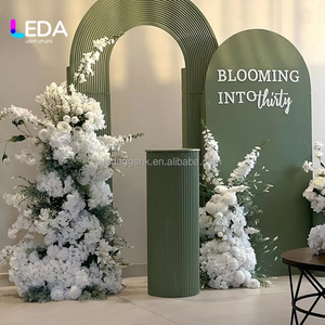 Custom Elegant Acrylic Flower <b>Stand</b> <b>Cake</b> <b>Stand</b> Table Plinths for Weddings & Events Decoration - Product Image 4