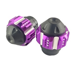 Qiangye CNC - Protectores de Horquilla de Aluminio para Motocicleta, Color Morado, Plateado y Negro, Accesorios para Ruedas Delanteras y Traseras - Product Image 4